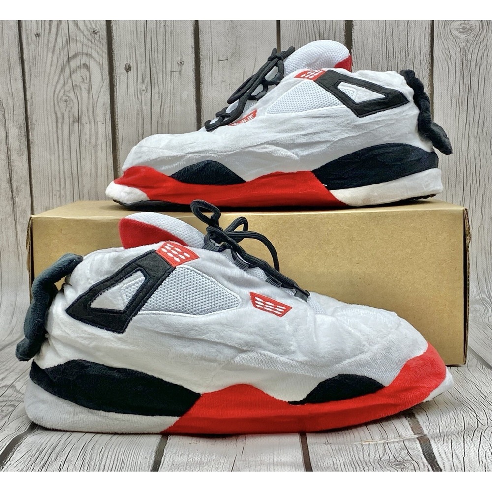 Fire Red Retro 4 Look Alike Sneaker‎ Slippers One Size Fits Most